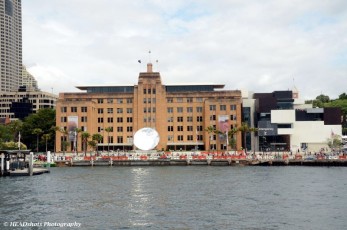 Museum of Contemporary Art at The Rocks with Anish Kapoor's "Sky Mirror" out the front.