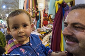 Father and son, Shiraz bazaar
