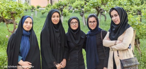 Ladies in the Dolat Abad Gardens, Yazd