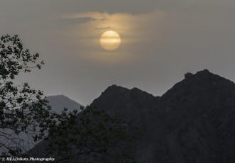 Sunrise from the Kharanaq Caravanserai