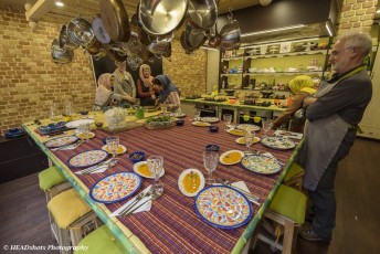 The kitchen at the Persian Food Tours, Tehran