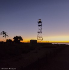 Lighthouse at sunset, Gantheaume Point, Broome