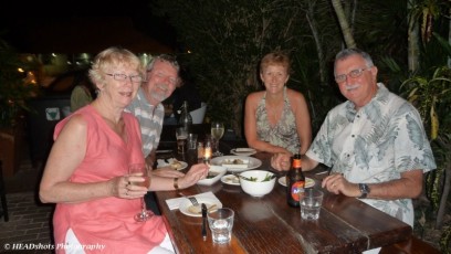Pat, Barry, Trish and me - last night in Broome