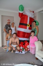 Christmas Day in Newcastle - Chris, Trish, Rennae, Adam, Danika and Melda.
