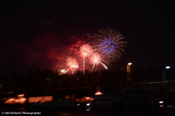 Fireworks at last - these were local near Glebe at 9:00 pm