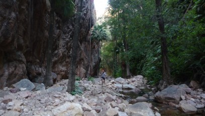 Walking in El Questro Gorge