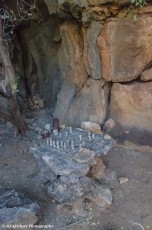 Hand carved chess set left by German archaeologists, Mimbi Caves