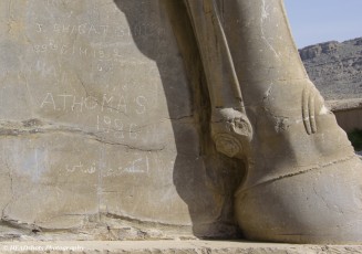 Graffiti on a Winged Lion at Persepolis