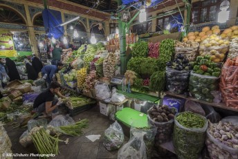 Tajrish Bazaar in Tehran where Matin purchased fresh produce for the cooking school class