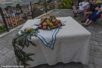 Ceramic table and fruit - Montefiore del Asso, Le Marche