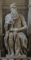 Moses by Michelangelo, St Peter in Chains church