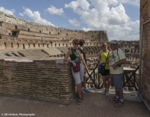 Trish, Danika, Jo and Rocco, Roman Colosseum