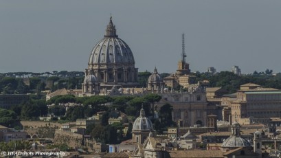 View St Peters from Monument of Vittorio del Emanuele II