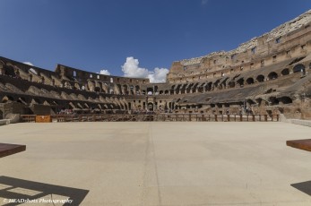 View over reconstructed floor, Roman Colosseum