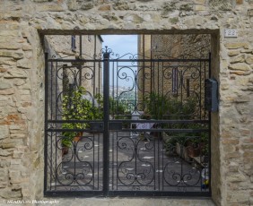 Courtyard, Torre di Palme, Le Marche